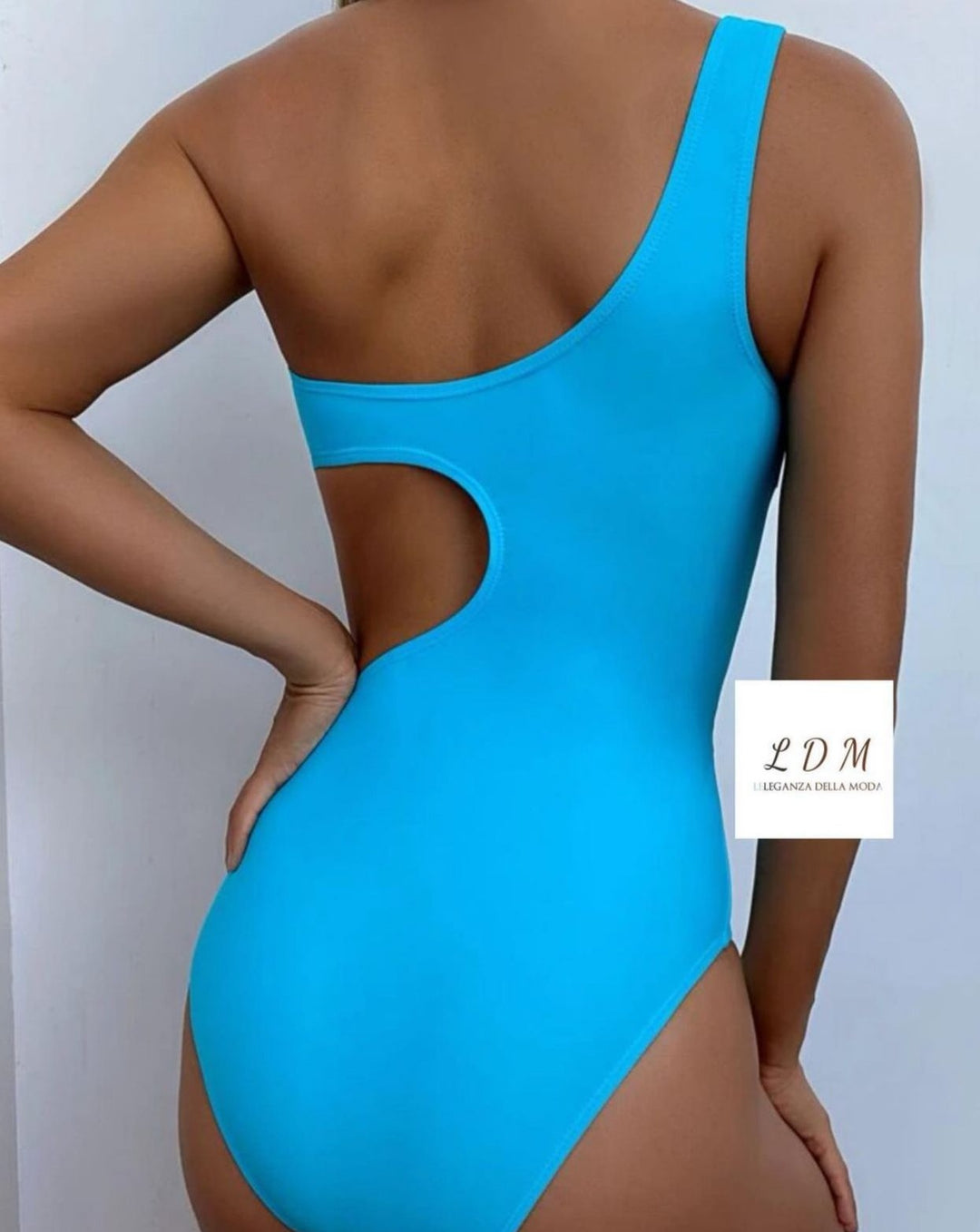 Cutout One Shoulder One-Piece Swimwear