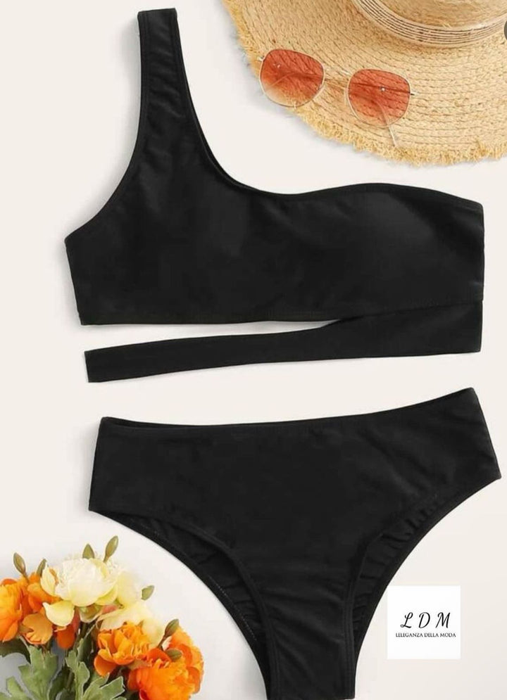 ONE SHOULDER BIKINI SWIMSUIT