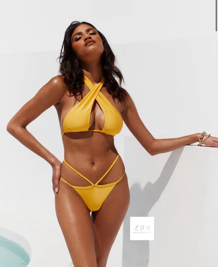 Halter Neck Two-Piece Bikini Set