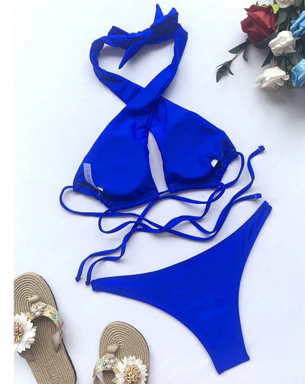 Halter Neck Two-Piece Bikini Set