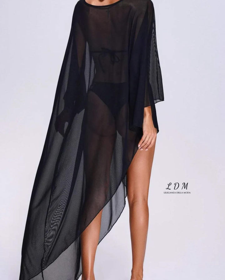 Swimsuit Cover Ups for Women Beach Chiffon Swimwear Coverup Sheer Beachwear