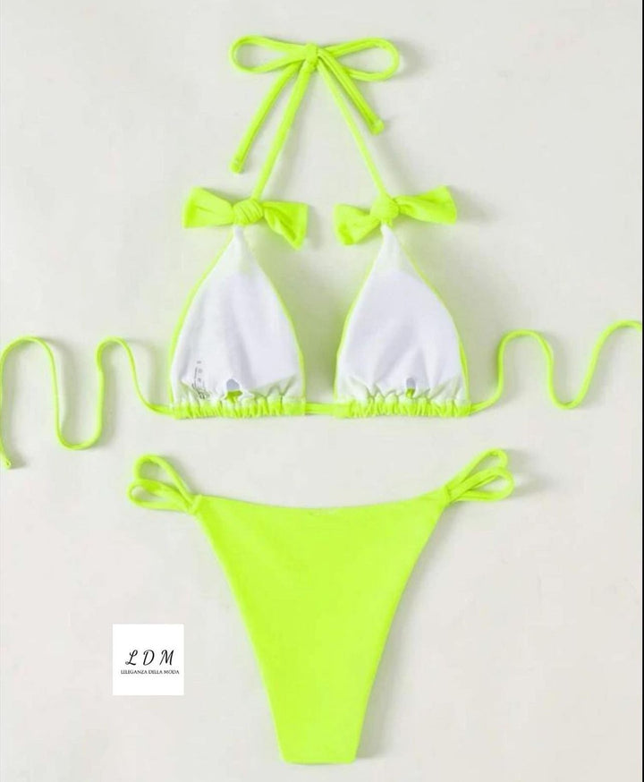 Halter Neck Two-Piec Bikini Set