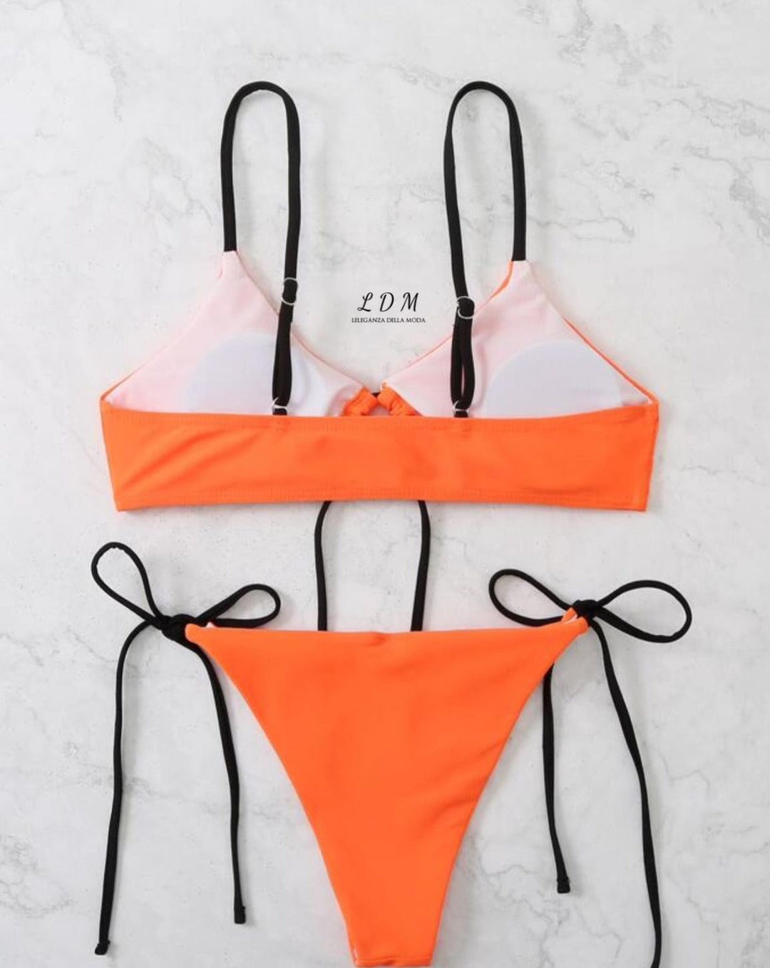 Lace-Up Bikini Set