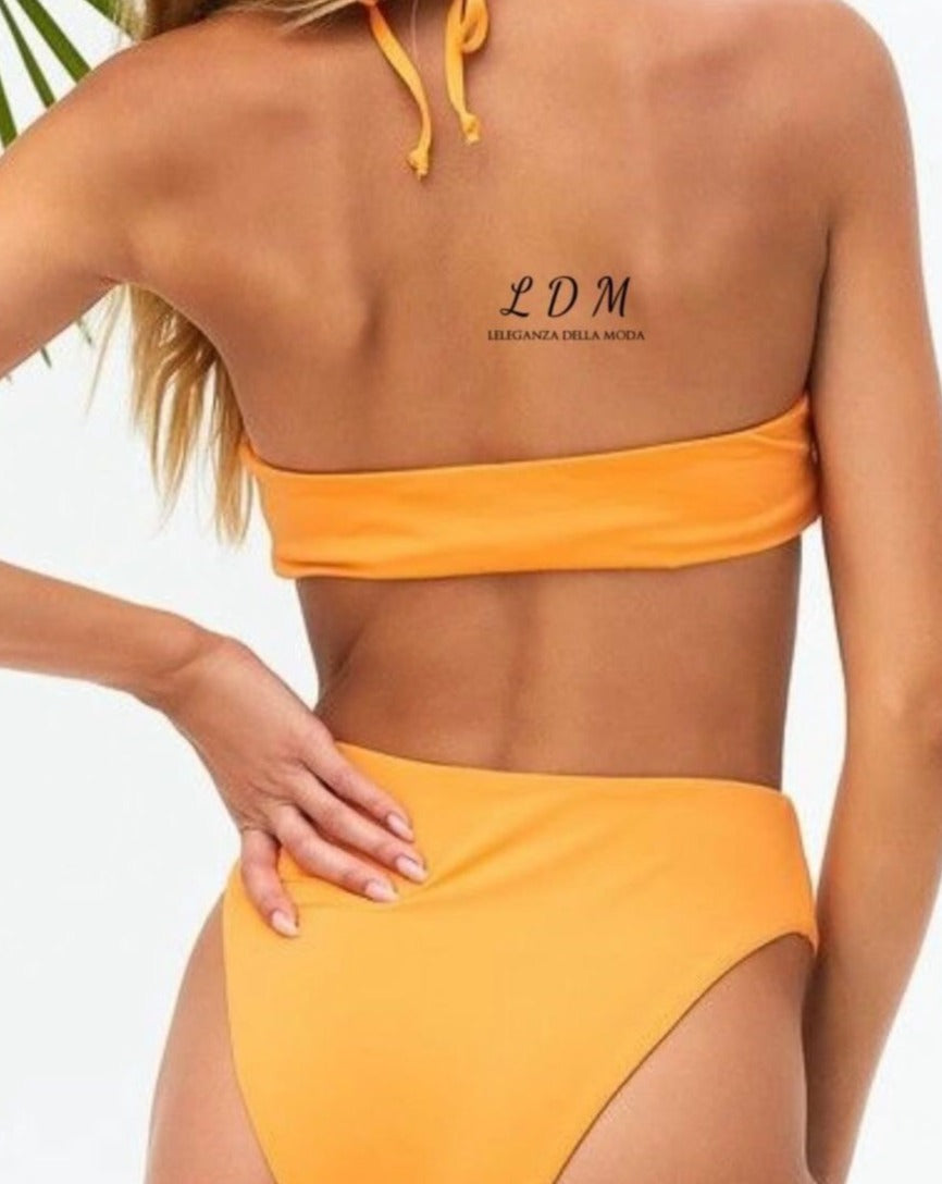 Halter Neck Two-Piece Bikini Set