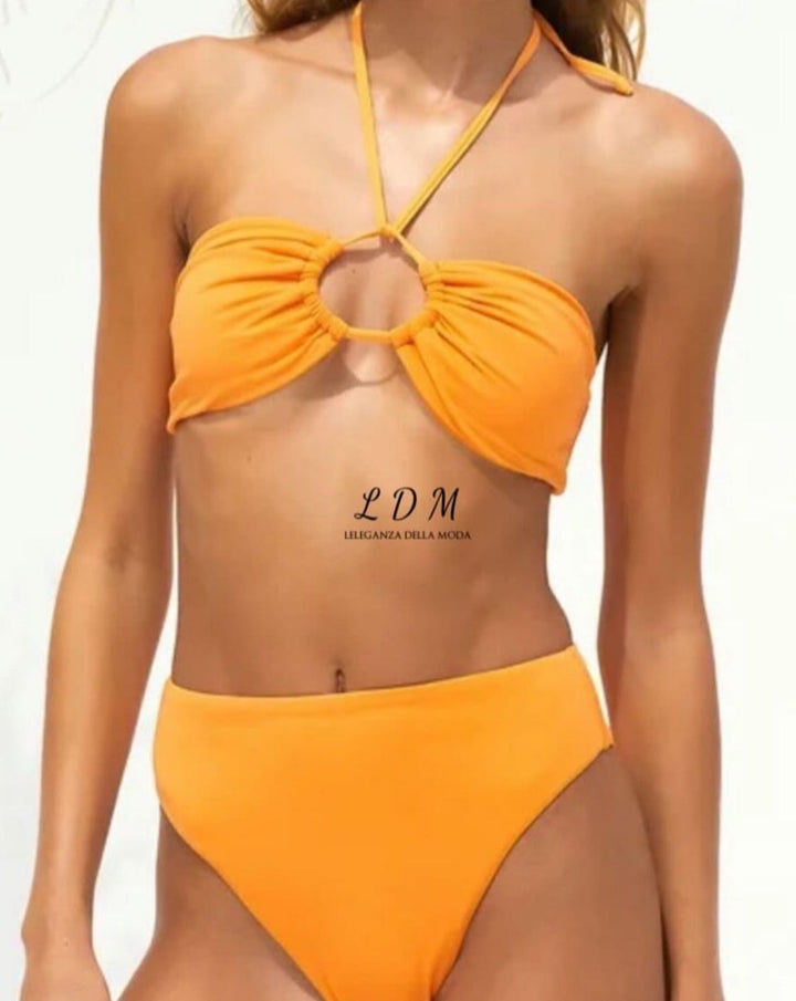 Halter Neck Two-Piece Bikini Set