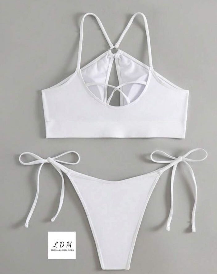 Halter Neck Two-Piece Bikini Set